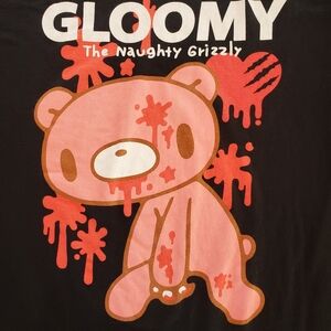 Gloomy Bear Graphic T-Shirt Mori Chack Size Small
